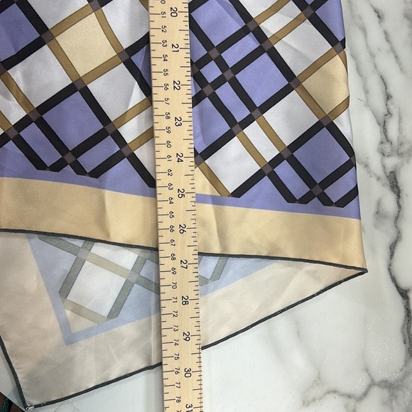 Y2K Fendas Tops Womens 36/S Orange Blue Check Scarf Tank Rhinestones Mixed Media - Picture 8 of 11